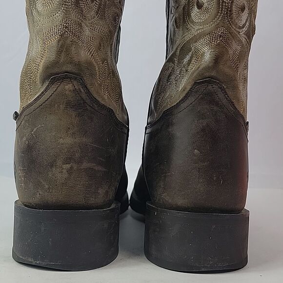 Double H Leather Square Ice Roper Cowboy Men's Boots - Picture 7 of 16